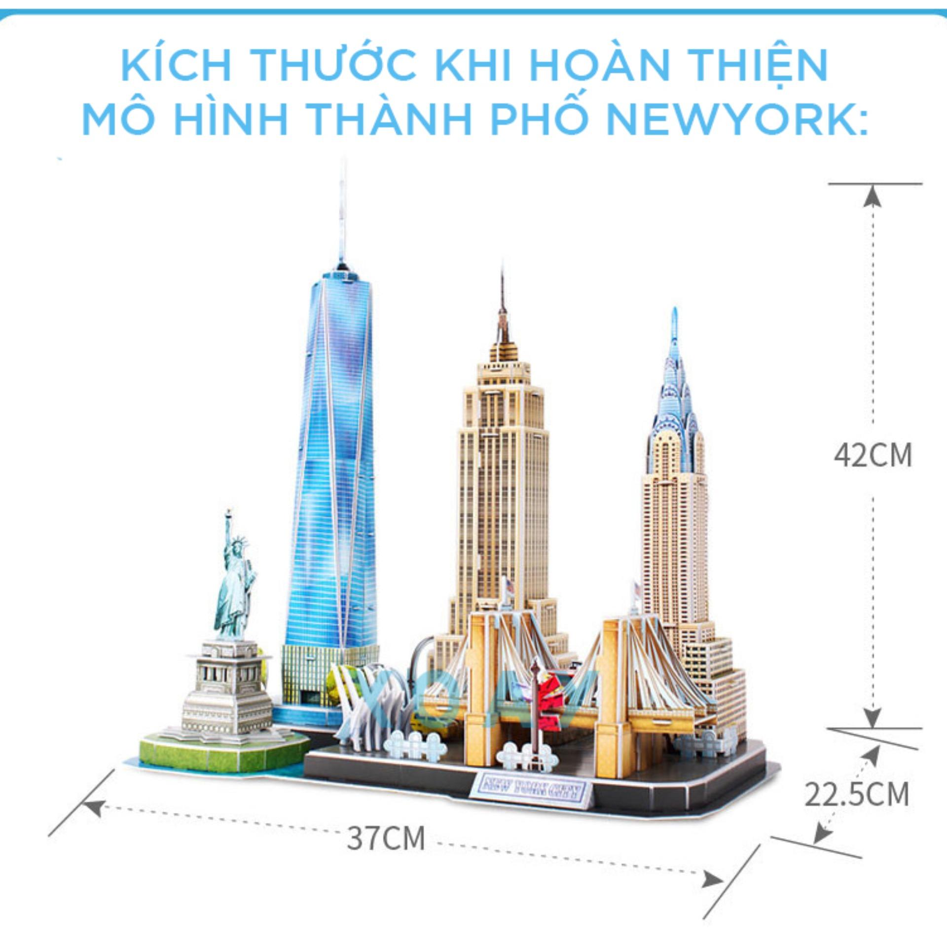 Đồ chơi mô hình lắp ráp giấy CubicFun 3D - Thành phố New York