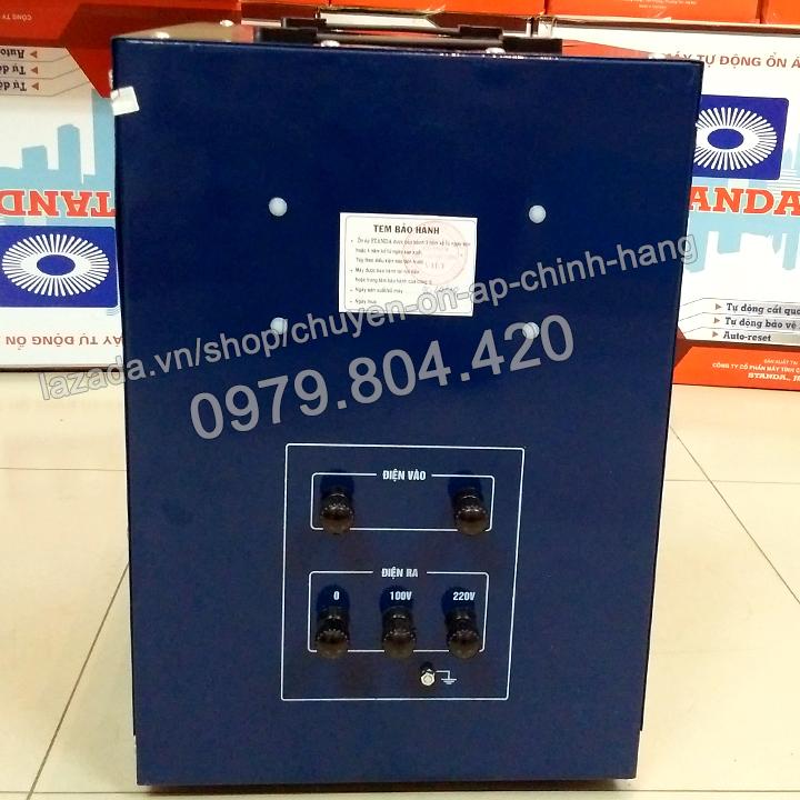 Ổn Áp Standa 10KVA DR-I dải 50-250V, bảo hành 4 năm, 100% dây đồng ( Logo Quả Xoài )