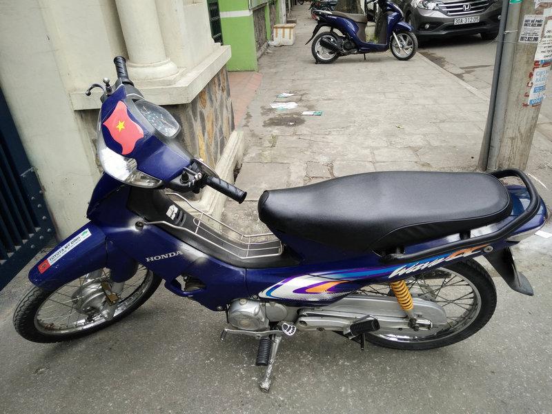 Bộ tem dán xe máy wave anpha lốc bạc (màu xanh dương đậm)