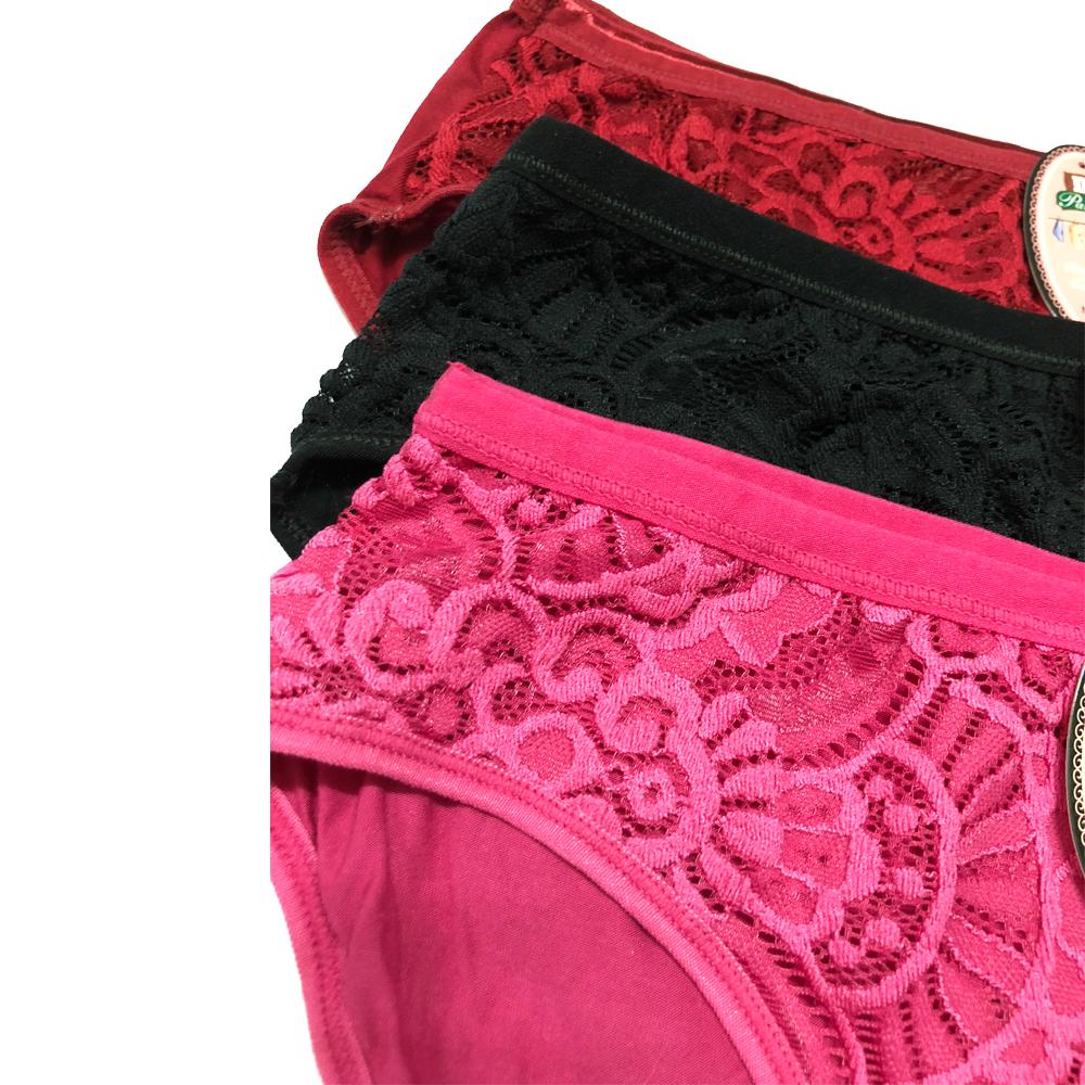 SET 10 Quần lót cotton pha ren size lớn (Made in Viet Nam)