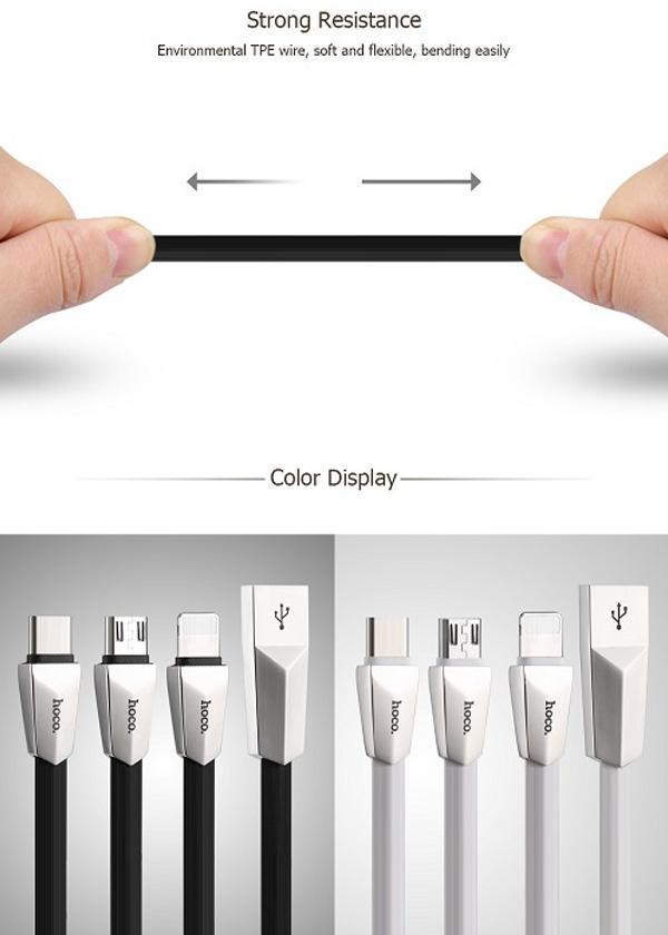 Cáp Sạc Nhanh 2 đầu Lightning và Micro USB Hoco X4