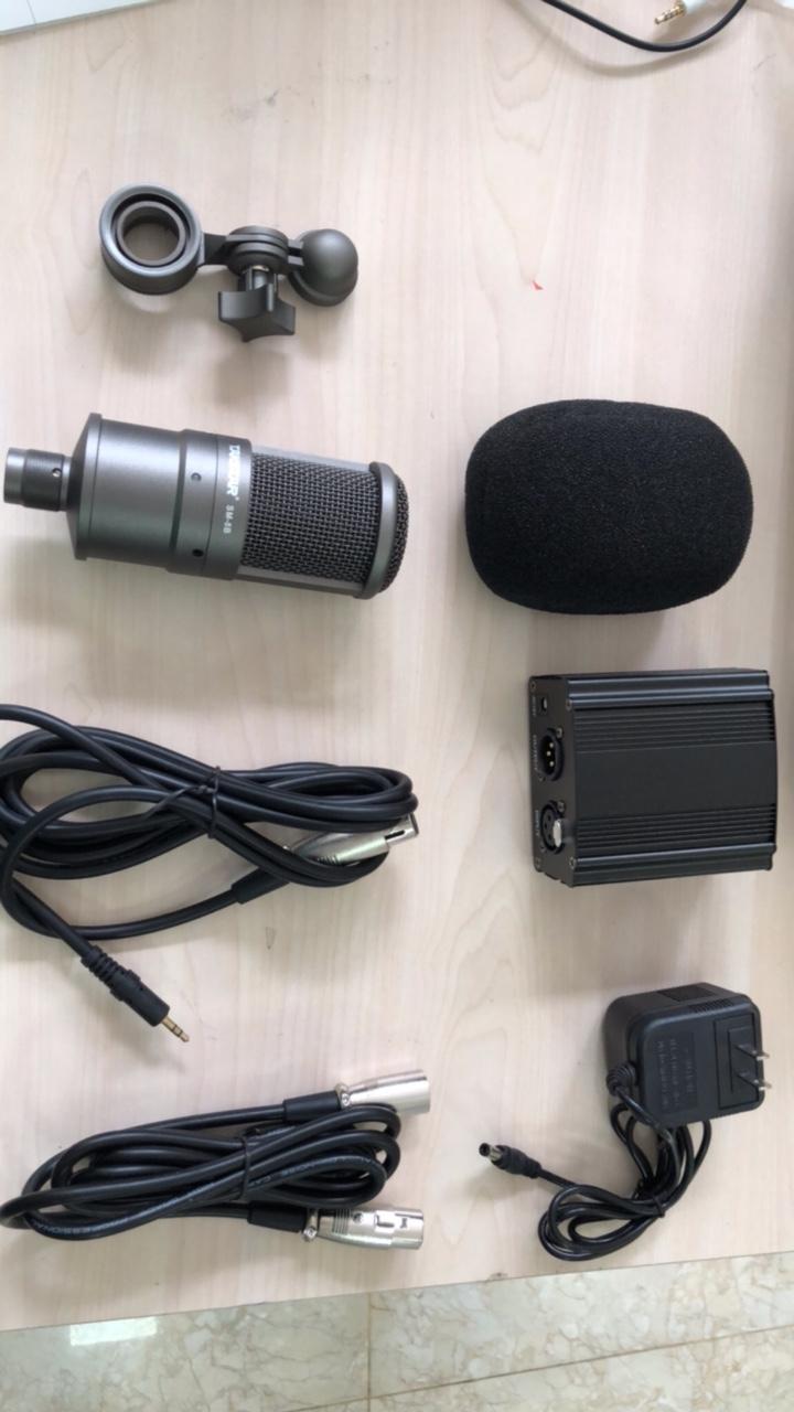 Micro thu âm SM-8B kèm nguồn Phantom 48v