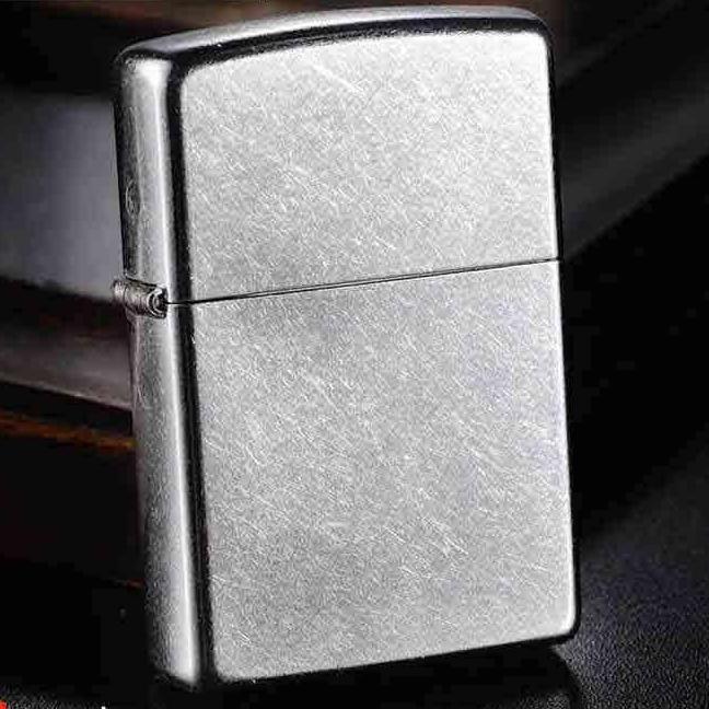 Zippo Street Chrome Xước Bụi 207