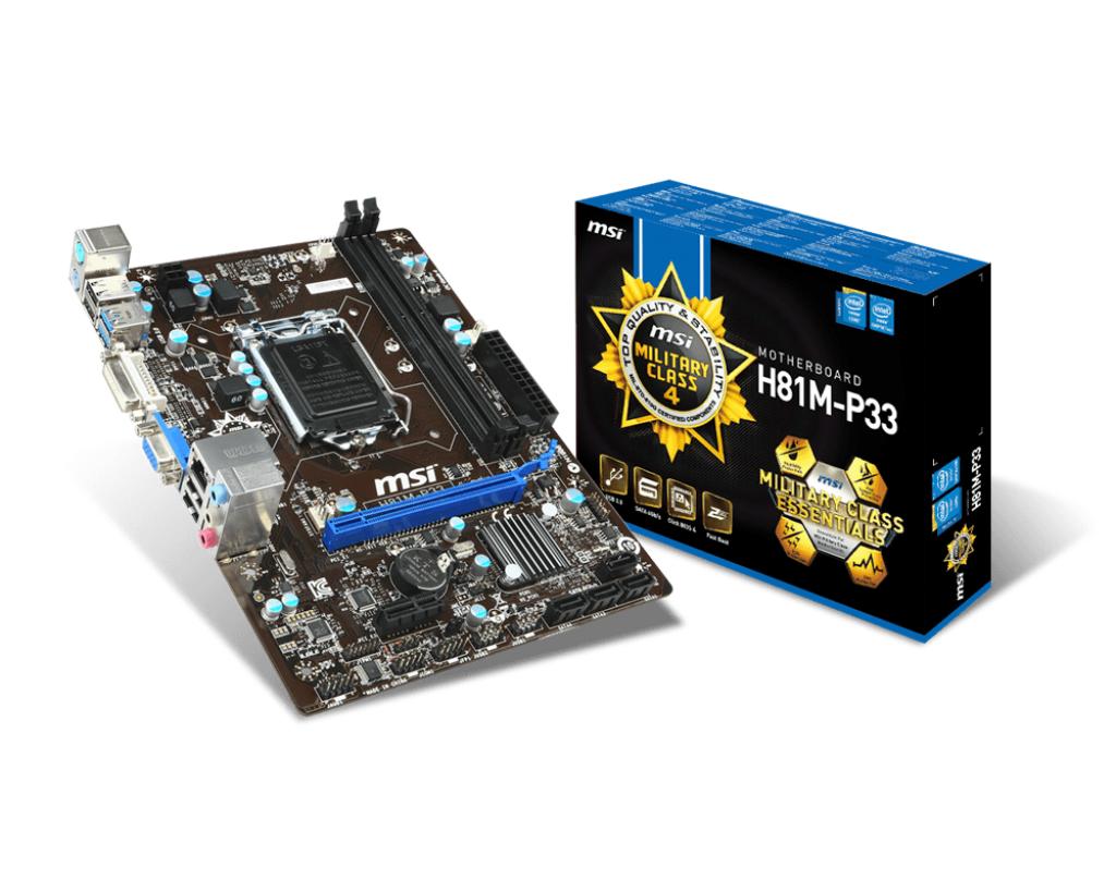 Mainboard MSI H81 M-P33