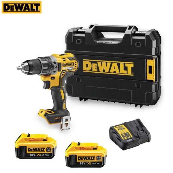 Dewalt - Máy khoan vặn vít dùng pin 18V/4.0Ah DCD791M2-B1 (Kèm 2 pin, 1 đế sạc và 1 vali nhựa)