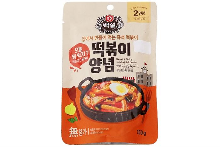 Sốt Nấu Bánh Gạo Cay Ngọt Tokbokki Beksul Hàn Quốc Gói 150g