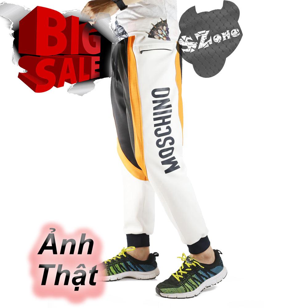 Quần Jogger Thun Nỉ Nam Dáng Côn Bo Gấu, quần gym thu đông, quần thể thao ống dài thu đông chất đẹp SQD404