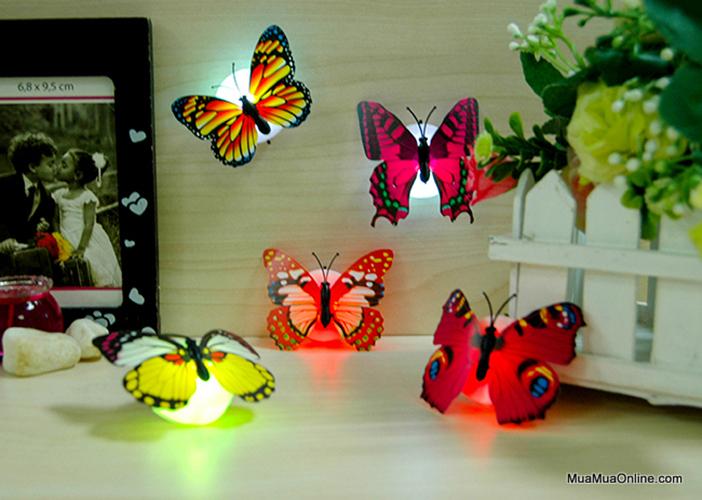 Đèn Led Dán Tường Hình Con Bướm
