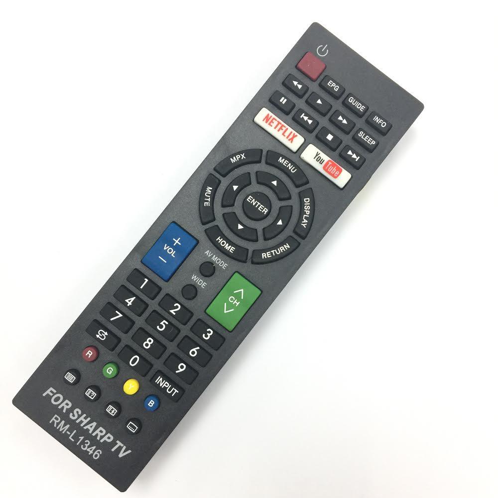 REMOTE ĐIỀU KHIỂN TIVI SHARP SMART RM-L1346 (HÀNG KHÔNG HỘP-GIÁ RẺ)