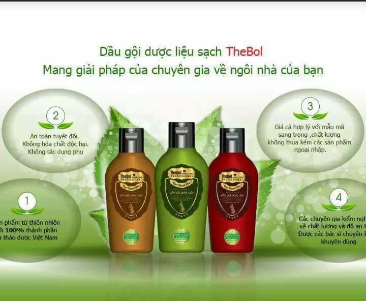 DẦU GỘI THEBOL (MÀU XANH)