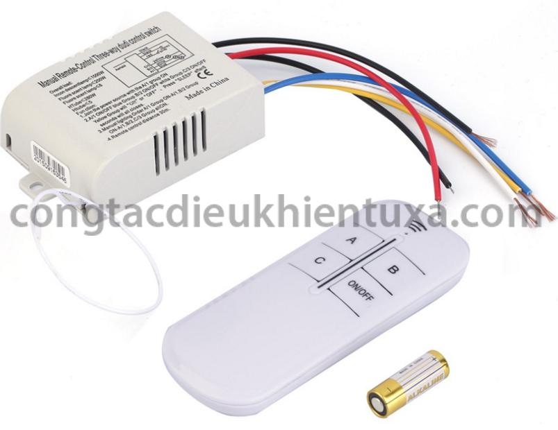 Combo 2 công tắc điều khiển từ xa 2 kênh bằng sóng radio rf sigato sgt889