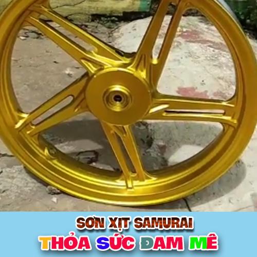 Sơn samurai vàng candy - Chai sơn y016 màu vàng kẹo sơn xịt samurai