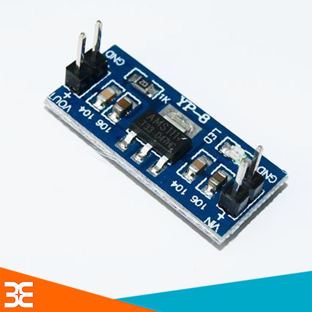 Module a.ms1117 ổn định điện áp ra 3v3, input 4v5-7vdc