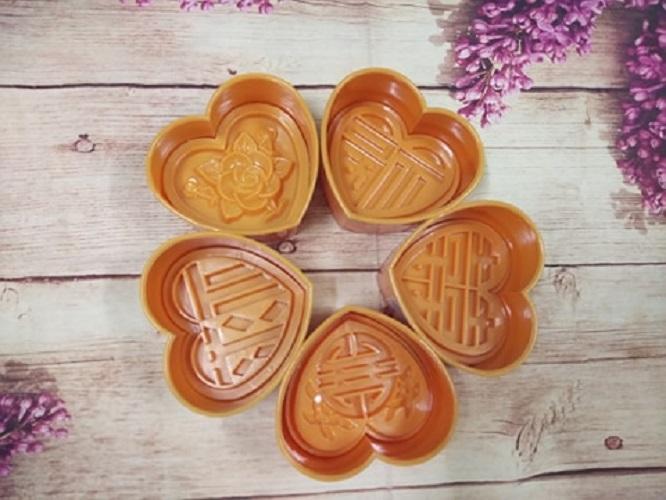 KHUÔN XÔI TRÁI TIM HÌNH CHỮ THỌ 15 CM