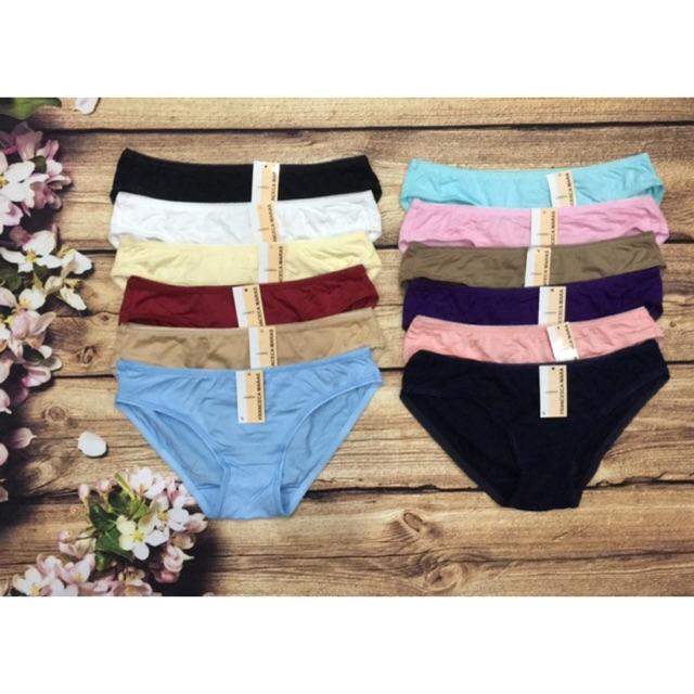 Combo 5 quần lót nữ cotton trơn mara 616