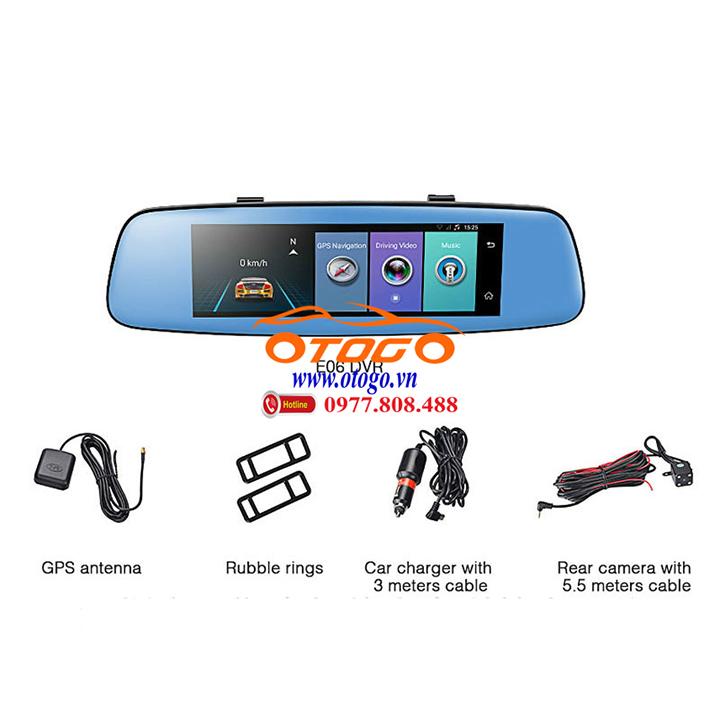 Camera hành trinh trên gương, Android, WIFI,3G