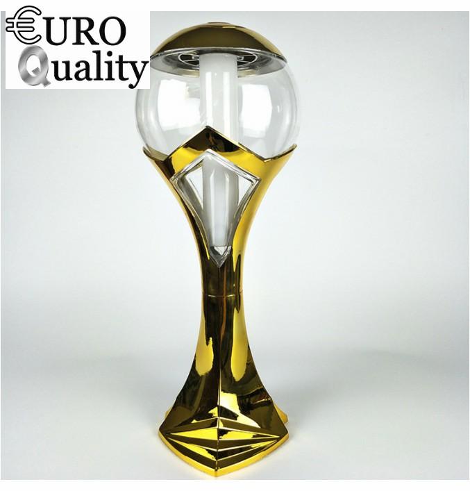 Tháp bia cúp mạ vàng cao cấp 3L có đèn led khay đá Euro Quality