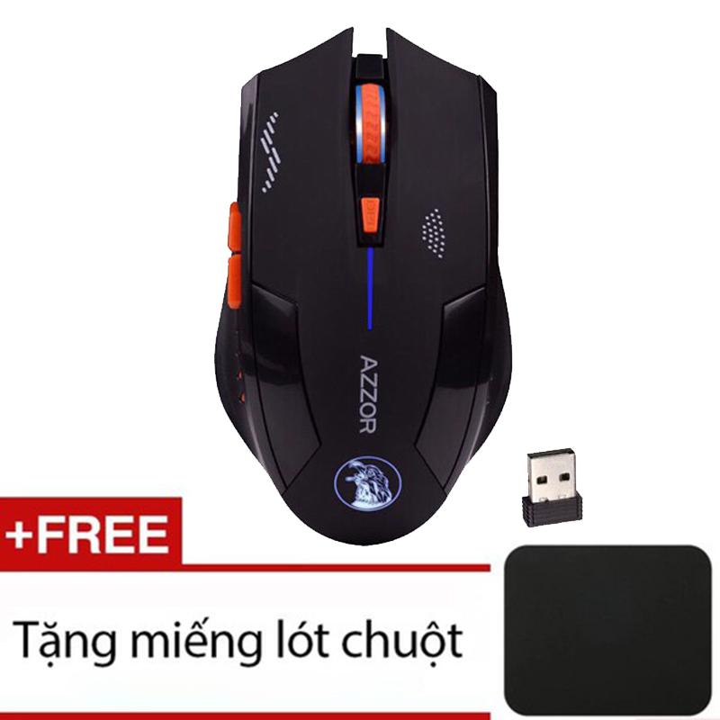 Chuột Azzor Eagle Pin Sạc Không Dây Version 3 + Tặng miếng lót chuột