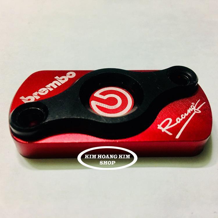 Nắp bình dầu Racing trang trí cho xe máy (màu đỏ)