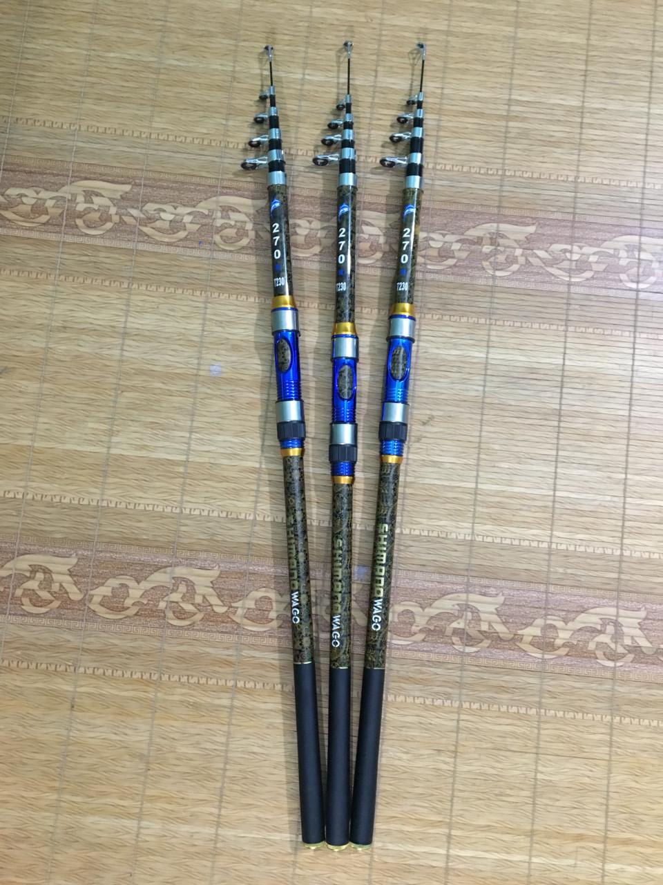 Cần câu rút shimano wago T230 dài 2m7, 3m, 3m6 cao cấp ( đồ câu cá Giang Nam ) big sale