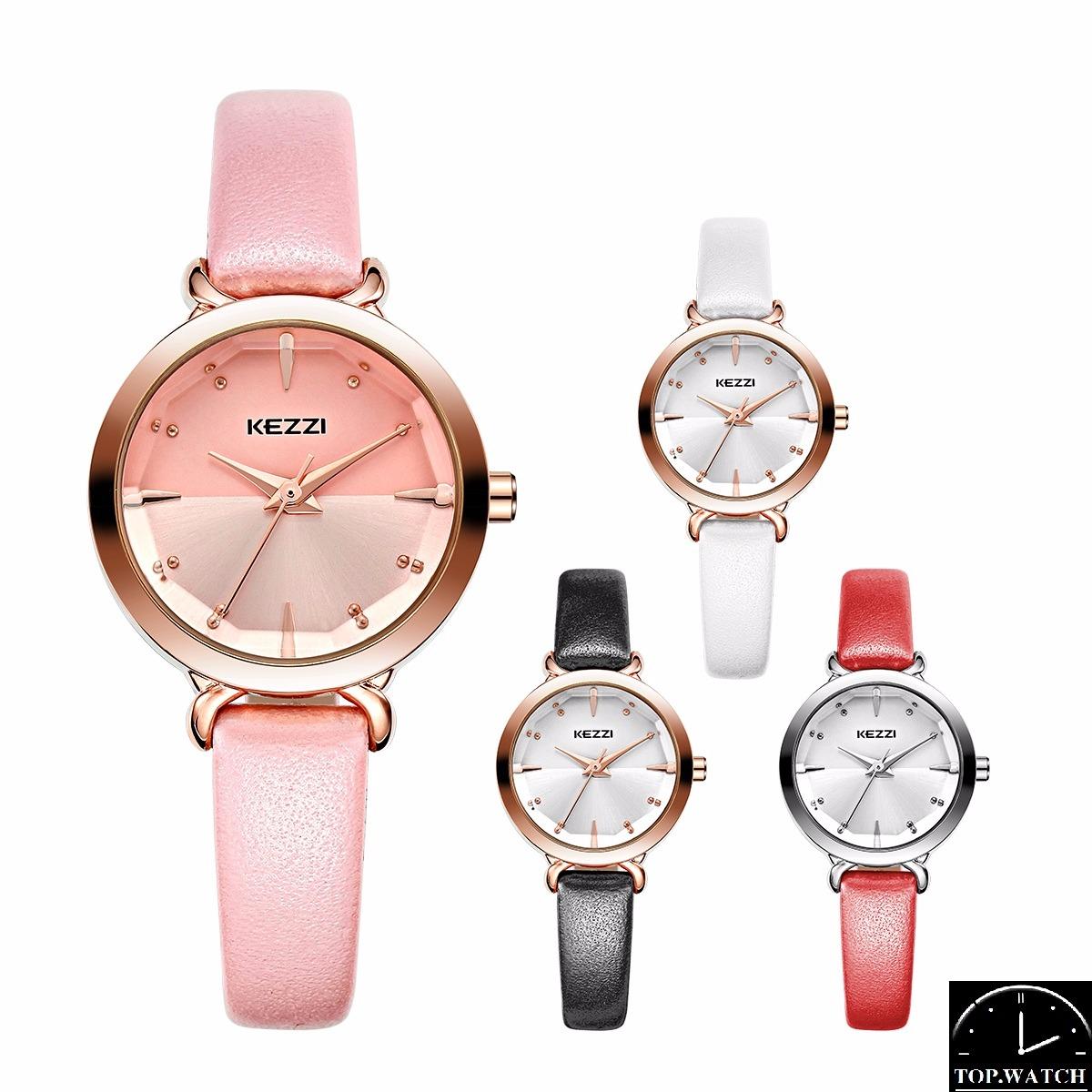 ĐỒNG HỒ NỮ KEZZI 1651 DÂY DA MỀM-ĐỒNG HỒ THỜI TRANG