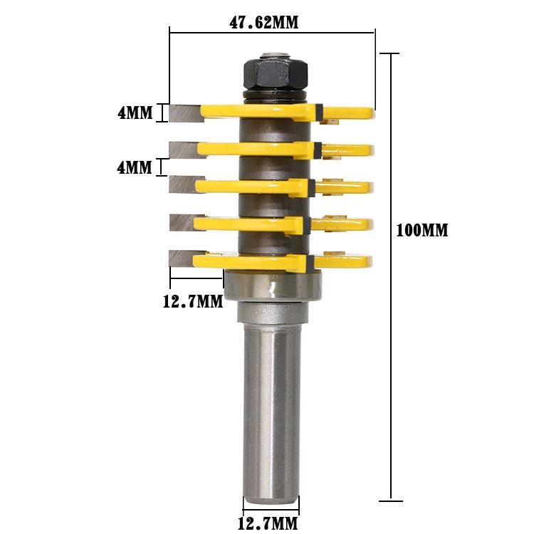 Mũi soi gỗ, mũi phay ghép cạnh gỗ, cốt 12.7mm
