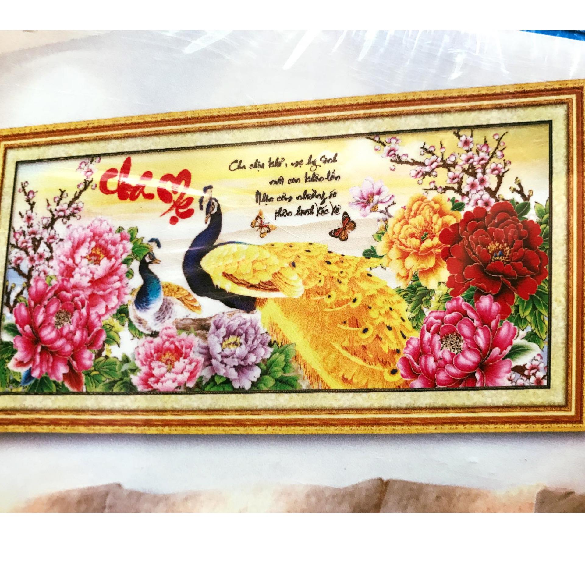 Tranh đính đá Cha mẹ YN2075-Ngọc Thịnh
