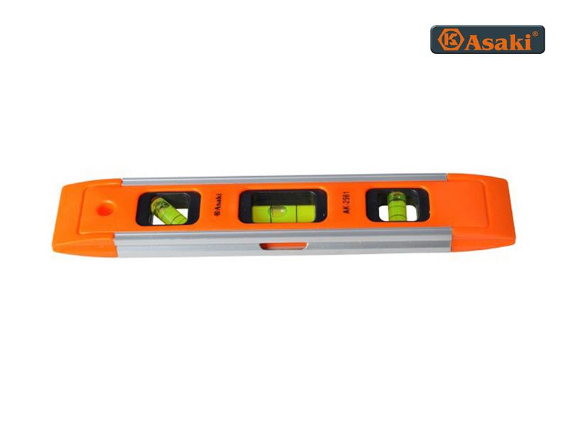Thước thủy mini có từ Asaki AK-2561 (dài 23cm)