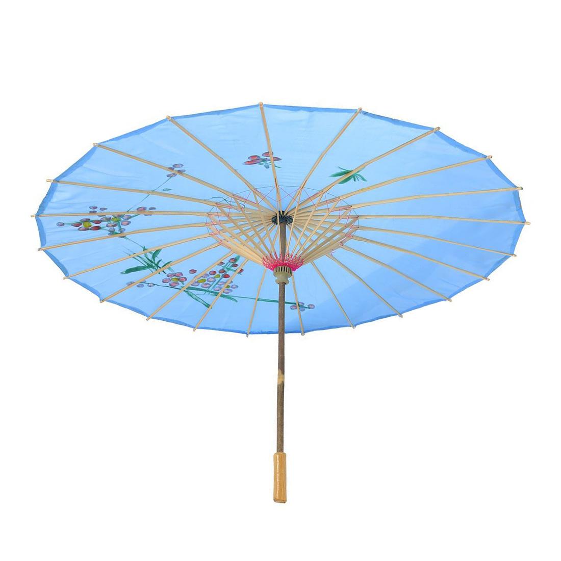 [FREESHIP MAX 15K][HCM]Dù cán gỗ Nhật Bản (Màu xanh dương nhạt)