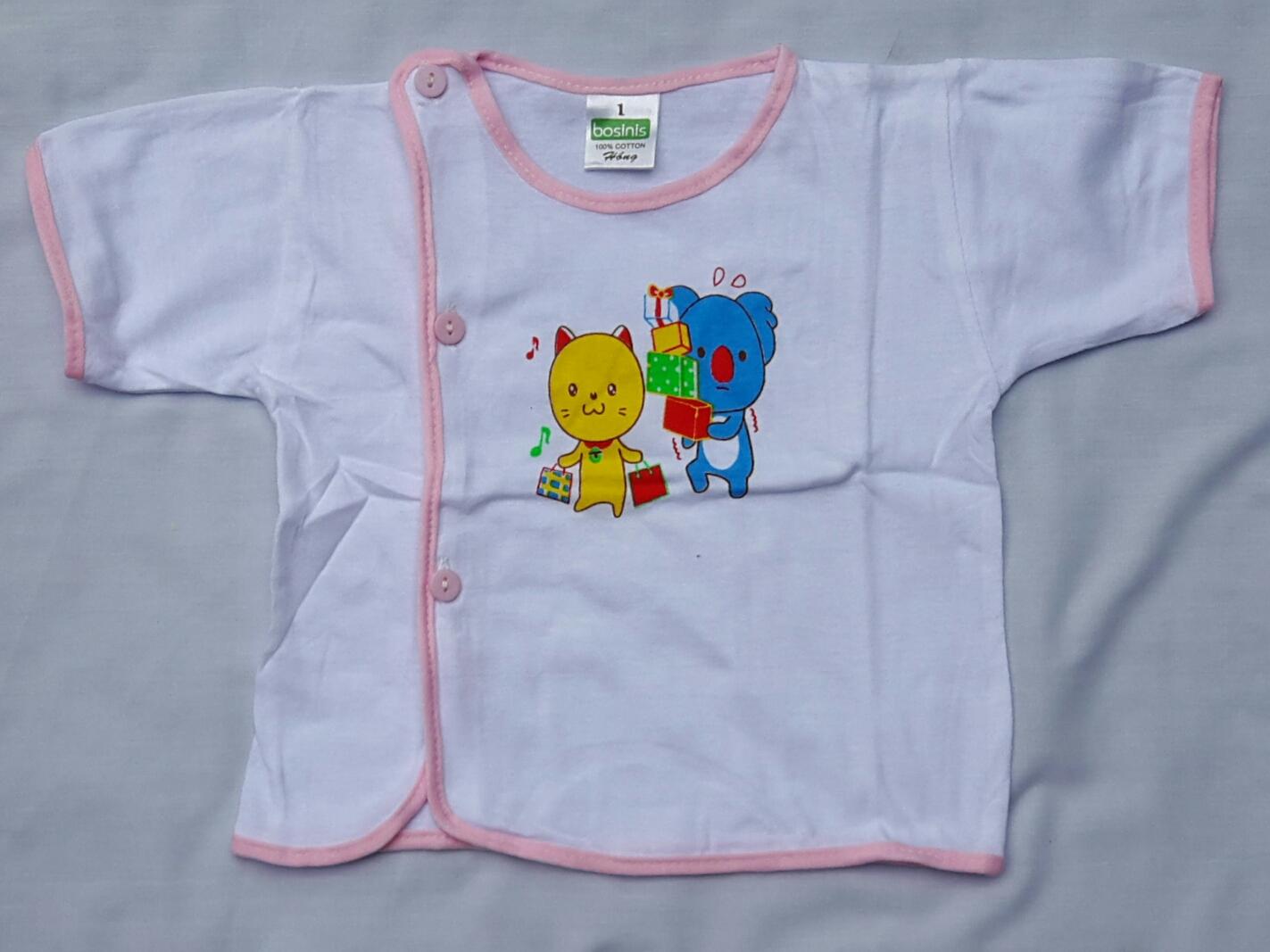 1 Áo Tay ngắn Cho Bé Sơ Sinh - 100% thun cotton