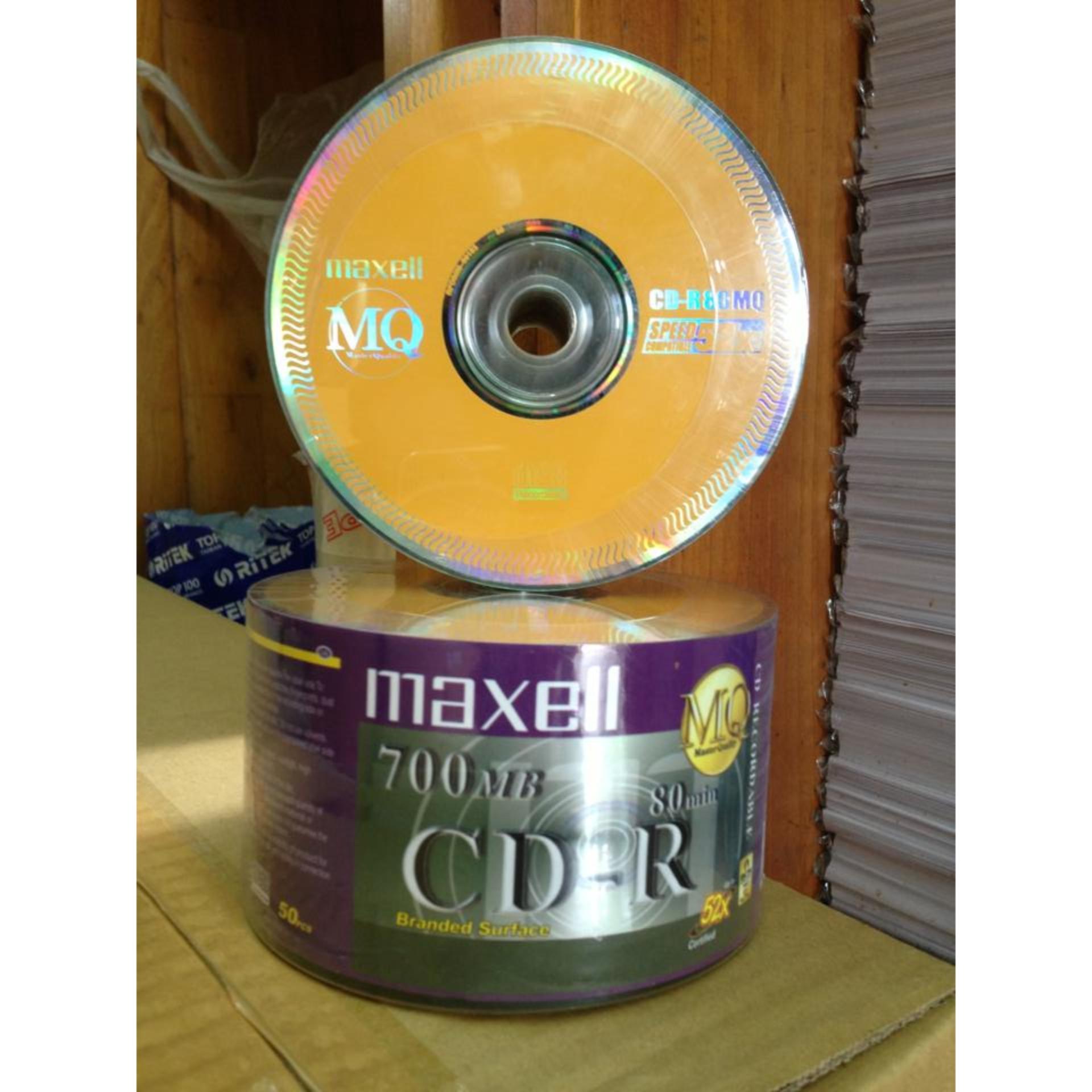 Bộ 50 Đĩa Trắng CD - R Maxell Ghi 4x - 52X