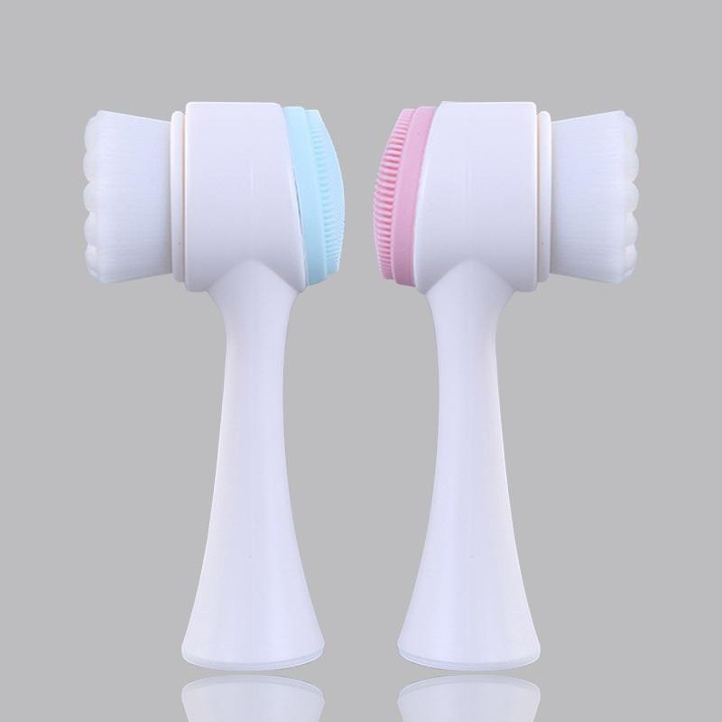 ⚡⚡ [HOT SALE] Dụng cụ rửa mặt silicon 3D 2 đầu FUNO