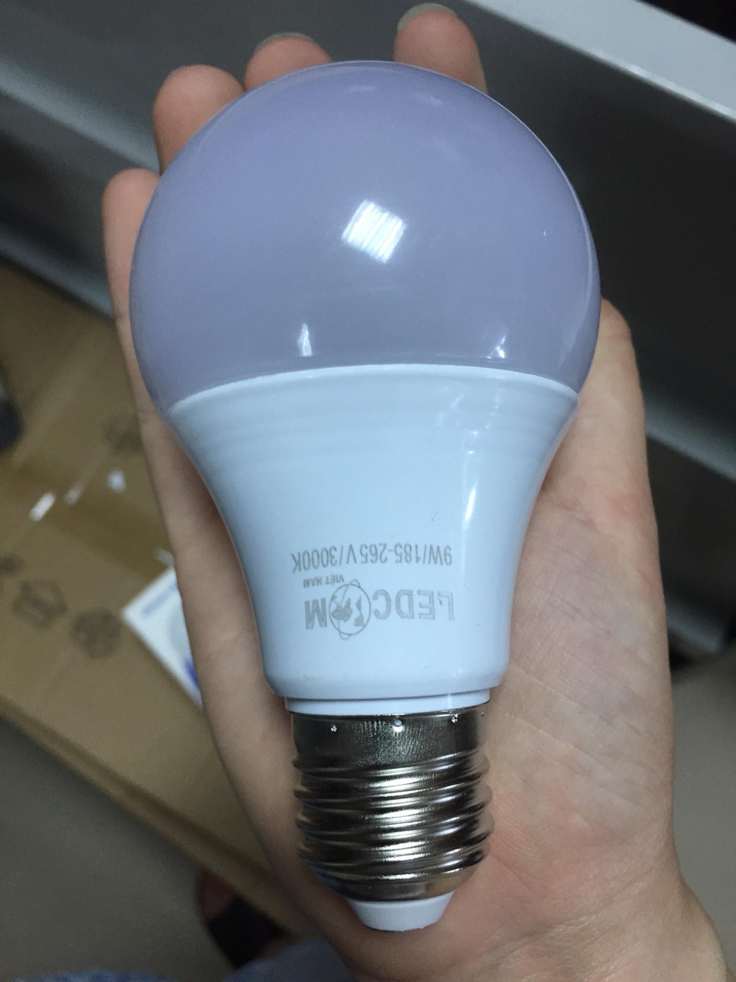 Combo 5 bóng đèn led bulb tròn 9W siêu sáng tiết kiệm điện