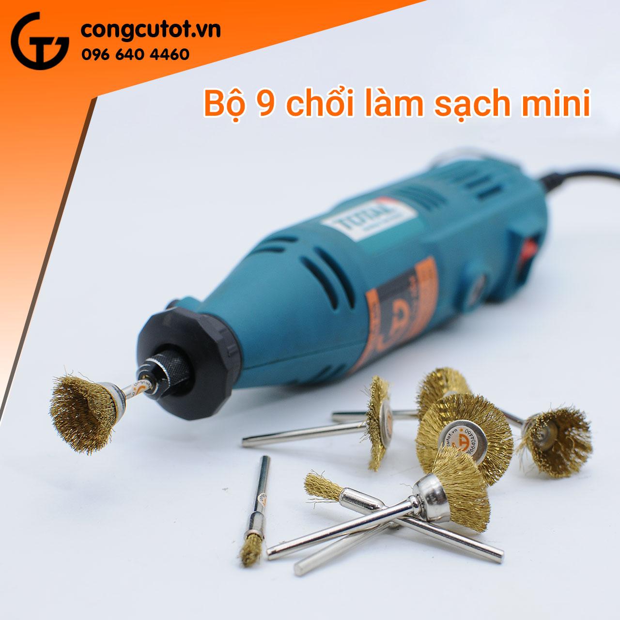Bộ 9 chổi đánh rỉ - chổi đánh gỉ 9 món