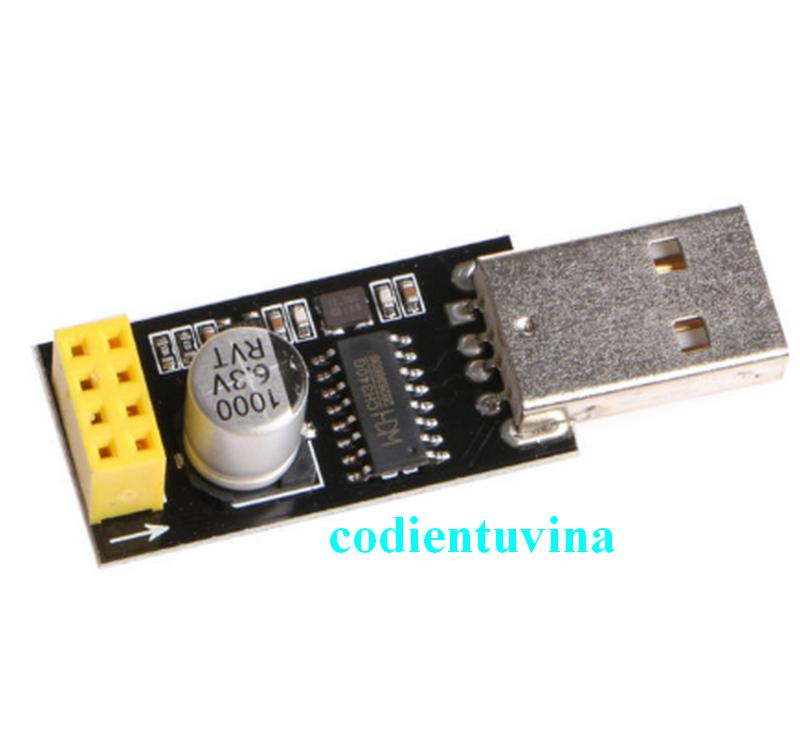USB Adapter mạch thu phát wifi ESP8266 uart ESP-01