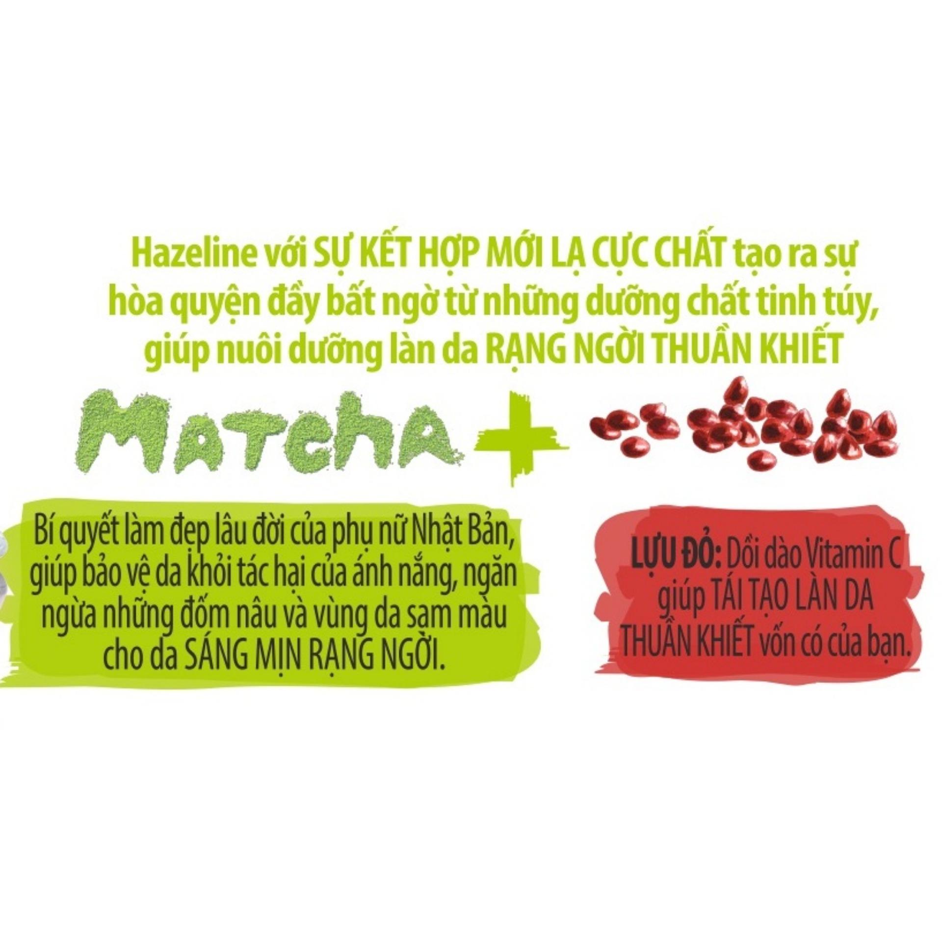 Sữa rửa mặt Hazeline matcha lựu đỏ 100g