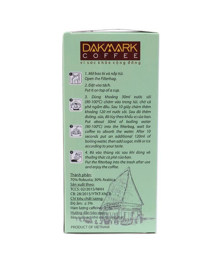 Cà phê Túi lọc Phin giấy DakMark