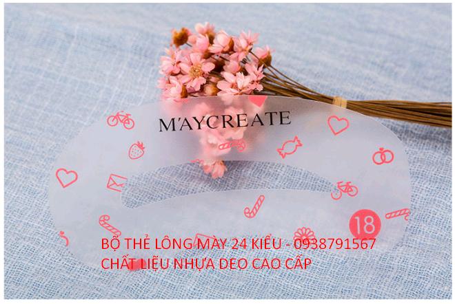 [HCM]KHUÔN MÀY 24 KIỂU HÀN QUÔC- KHUÔN VẼ LÔNG MÀY