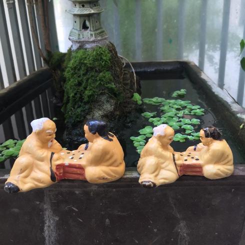 [HCM]Ông Lão Đánh Cờ (Lớn) Trang Trí Hồ Cá Bể Cá-Hòn Non Bộ