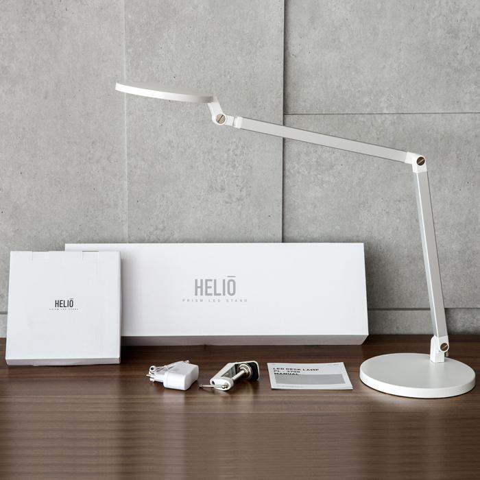 Đèn kẹp bàn LED Prism Helio PL-3700White (Màu trắng) - Made in Korea