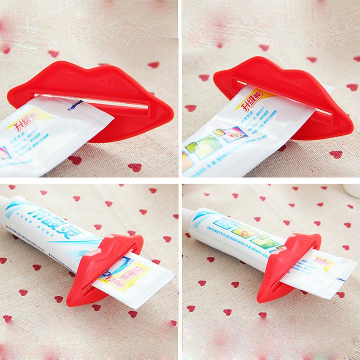 Combo 2 Dụng cụ nặn kem đánh răng- Nặn mỹ phẩm hình đôi môi