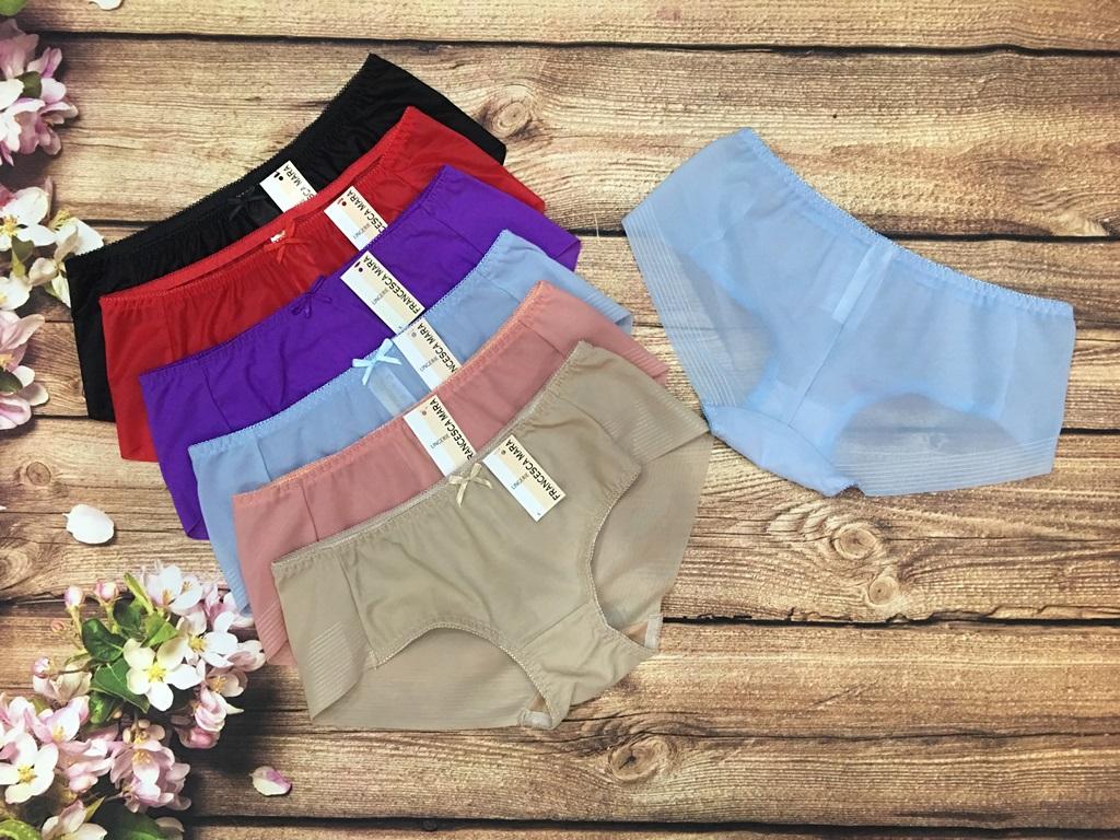 Combo 5 quần lót nữ lụa trơn mara 699