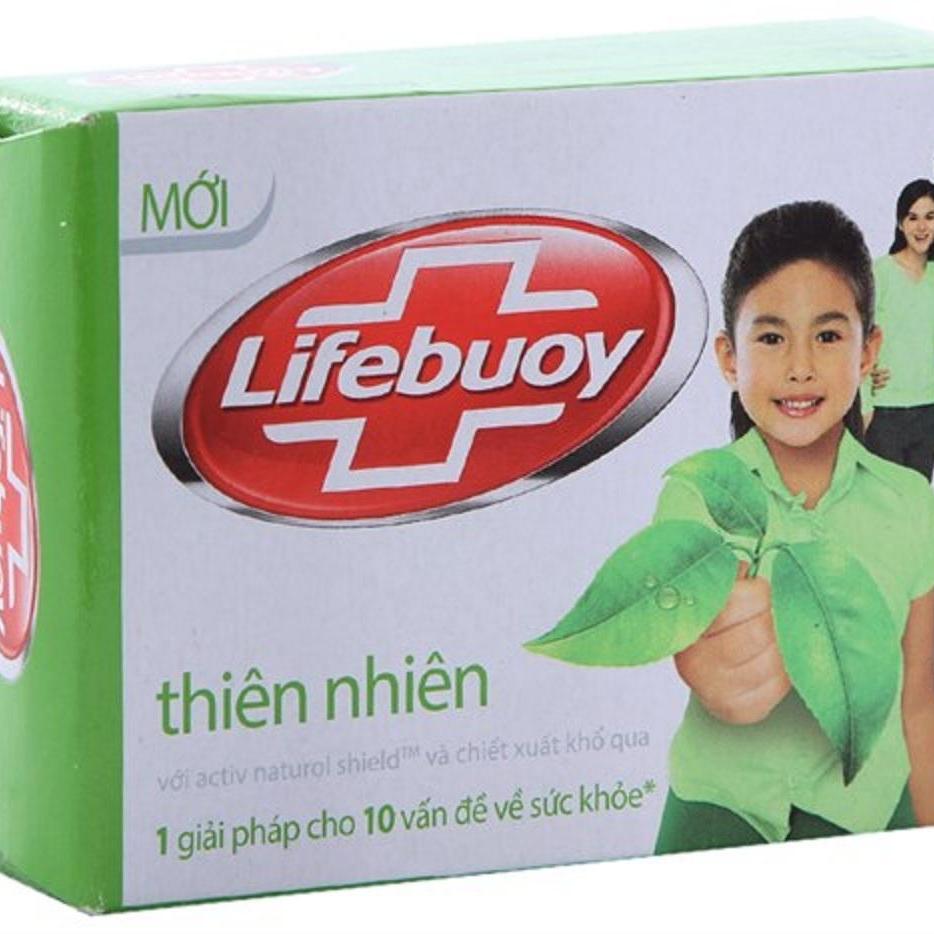 Combo 10 cục Xà bông cục Lifebuoy Chiết xuất khổ qua hộp 90g Xanh lá