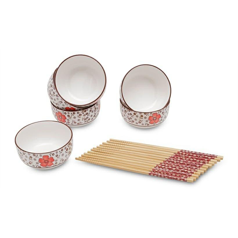 Bộ 6 bát đũa ( sứ cao cấp )