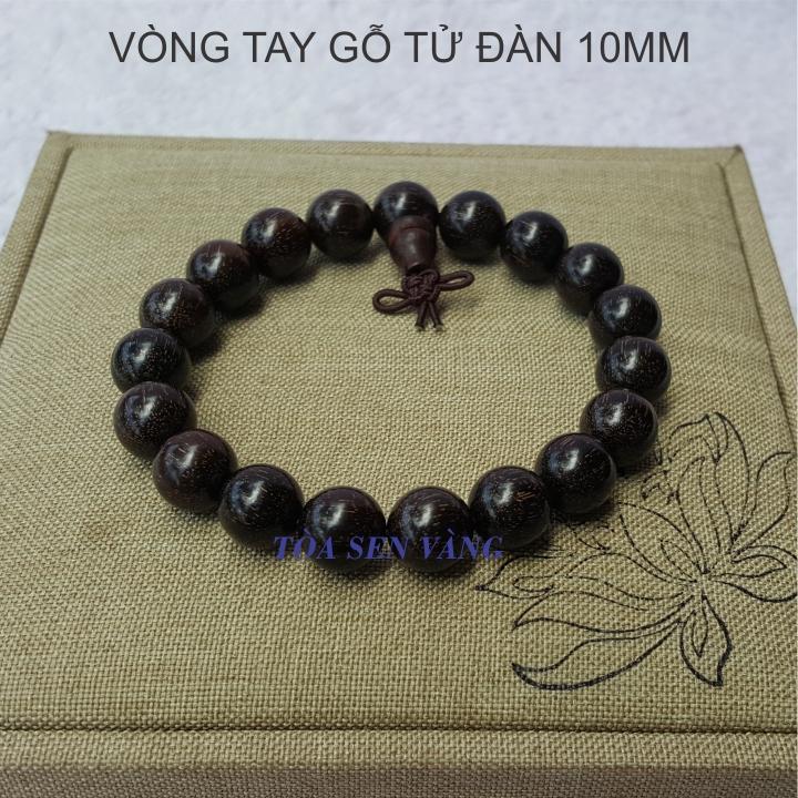 [HCM]VÒNG TAY GỖ TỬ ĐÀN 10MM