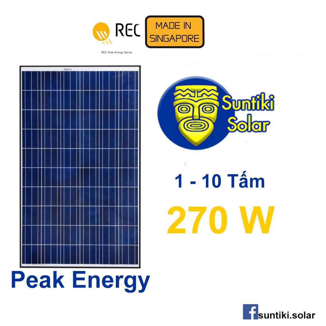 Tấm pin năng lượng mặt trời REC (Solar Panel) 270W (1-10 tấm)