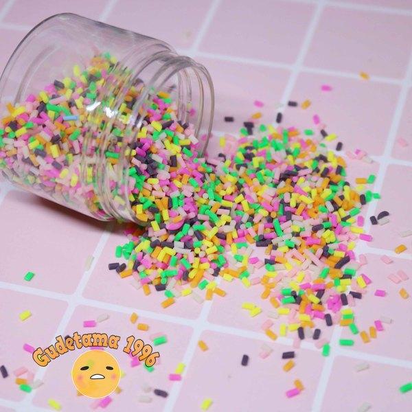 Cốm trang trí slime cực đẹp (cốm hoa tuyết, cốm cầu vồng, cốm trái tim...)
