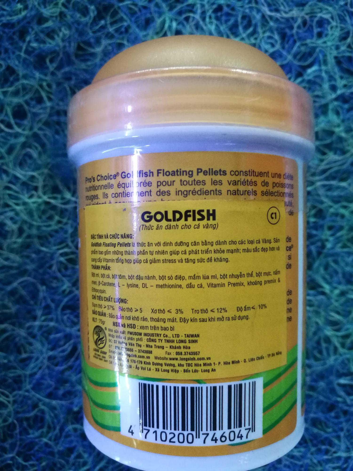 [HCM]Thức ăn cao cấp cho cá vàng GoldFish hạt chìm