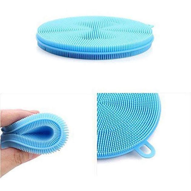 Miếng silicon bắc nồi và rửa chén bát đa năng