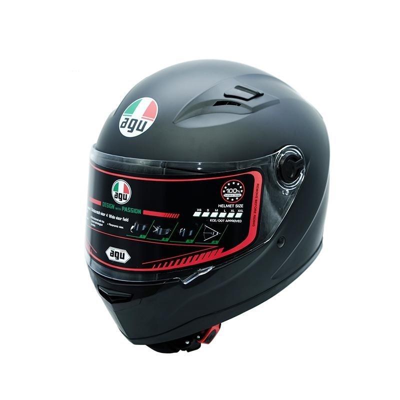 [HCM]NÓN BẢO HIỂM FULLFACE AGU ĐEN NHÁM